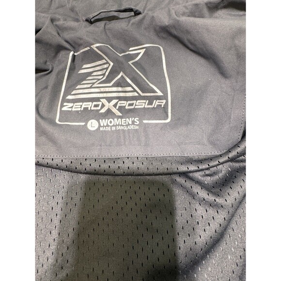 ZeroXposur Women’s Full Zip Black  Hooded Jacket Size Large  With Removable Hood - Picture 5 of 12